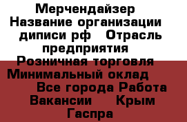 Мерчендайзер › Название организации ­ диписи.рф › Отрасль предприятия ­ Розничная торговля › Минимальный оклад ­ 25 000 - Все города Работа » Вакансии   . Крым,Гаспра